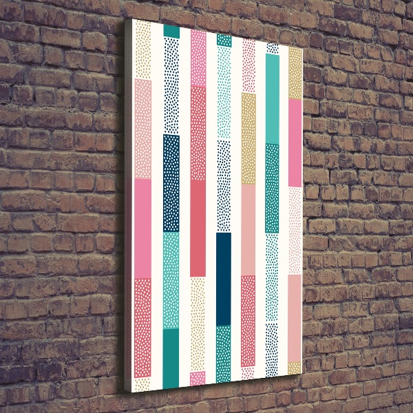 Foto obraz na płótnie pionowy Kolorowe paski