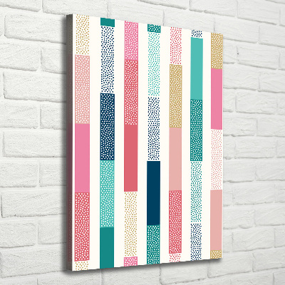 Foto obraz na płótnie pionowy Kolorowe paski
