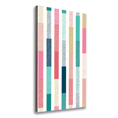 Fotografía en lienzo vertical Rayas de colores