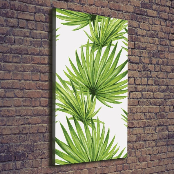 Foto obraz na płótnie pionowy Tropikalne liście