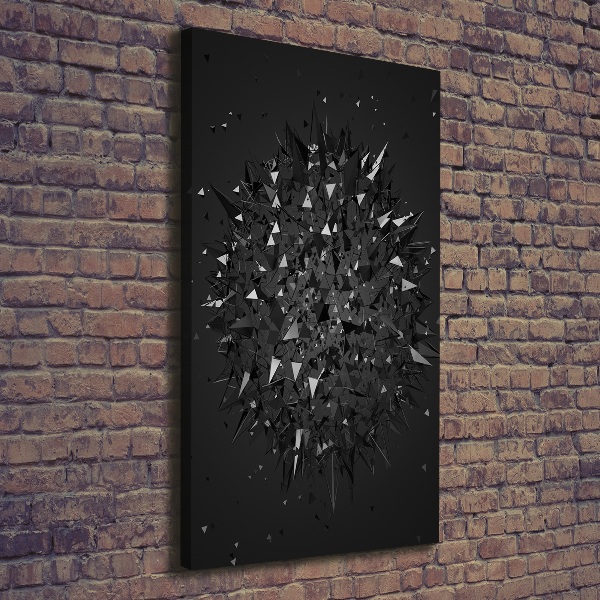 Fotografía en lienzo vertical Abstracción 3D
