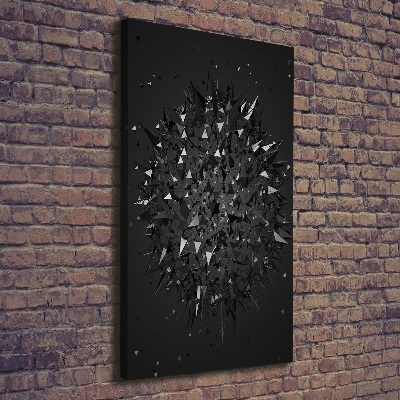 Fotografía en lienzo vertical Abstracción 3D