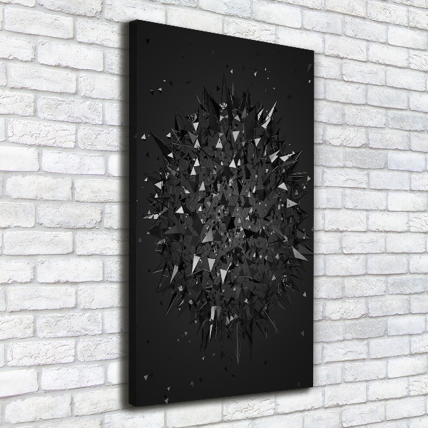 Fotografía en lienzo vertical Abstracción 3D