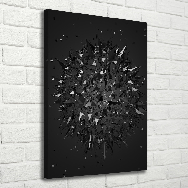 Fotografía en lienzo vertical Abstracción 3D