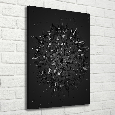 Fotografía en lienzo vertical Abstracción 3D