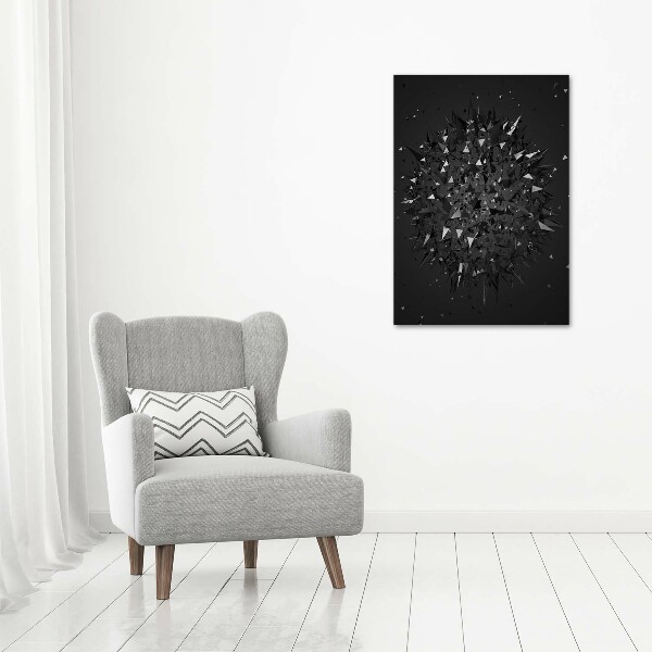 Fotografía en lienzo vertical Abstracción 3D
