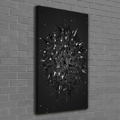 Fotografía en lienzo vertical Abstracción 3D