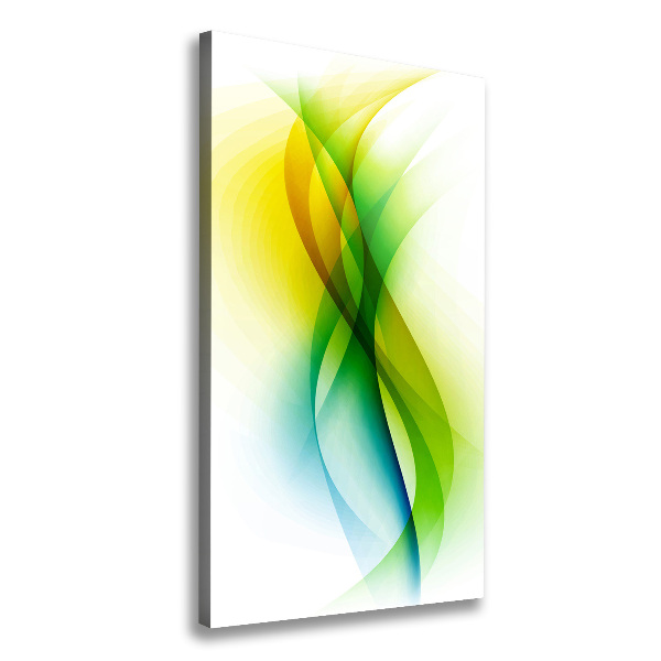 Cuadro moderno en lienzo resistente uv vertical Ondas abstractas