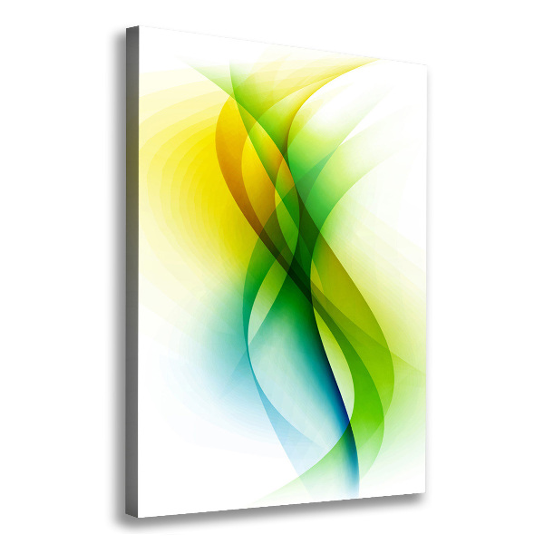 Cuadro moderno en lienzo resistente uv vertical Ondas abstractas