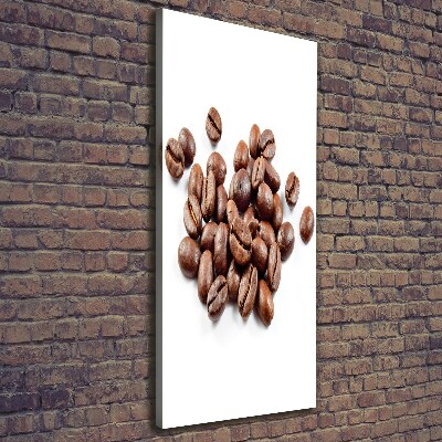 Impresión en lienzo vertical Granos de café