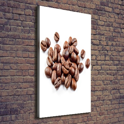 Impresión en lienzo vertical Granos de café