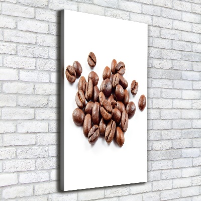 Impresión en lienzo vertical Granos de café