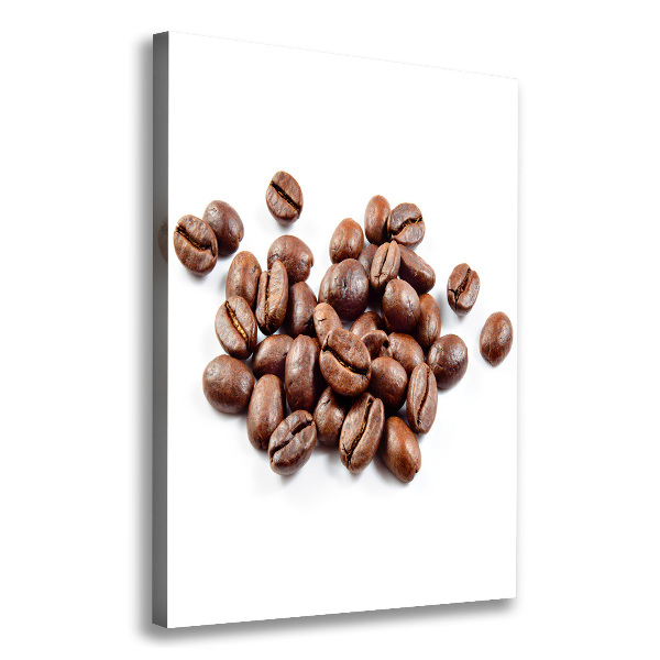 Impresión en lienzo vertical Granos de café