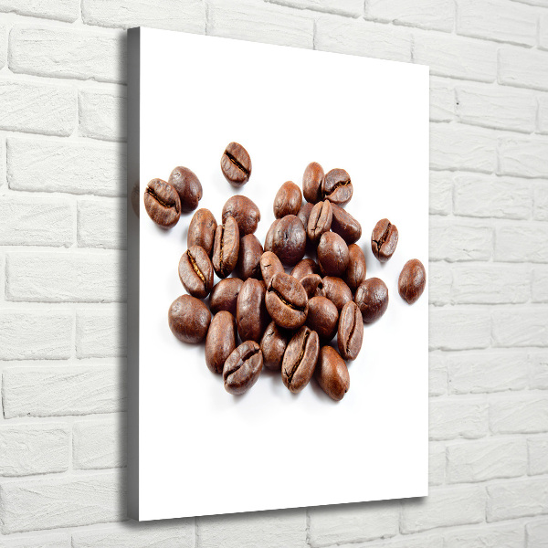 Impresión en lienzo vertical Granos de café