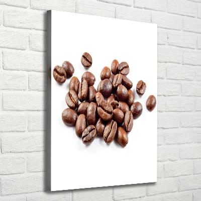 Impresión en lienzo vertical Granos de café