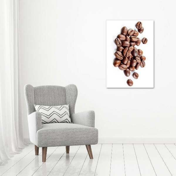 Impresión en lienzo vertical Granos de café