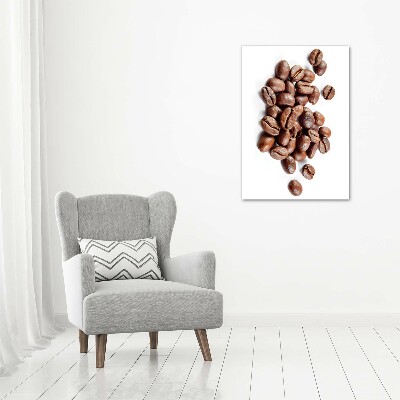 Impresión en lienzo vertical Granos de café