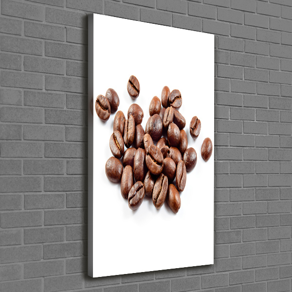 Impresión en lienzo vertical Granos de café