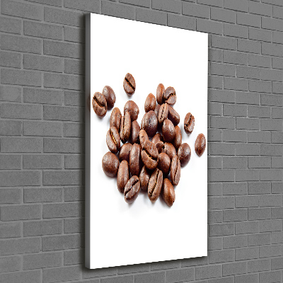 Impresión en lienzo vertical Granos de café