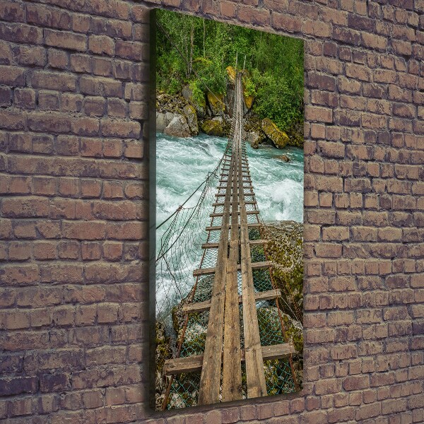 Impresión en lienzo vertical Puente colgante