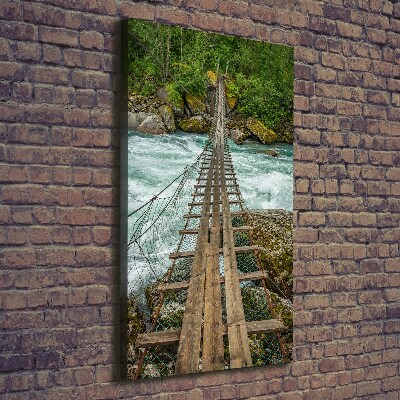 Impresión en lienzo vertical Puente colgante