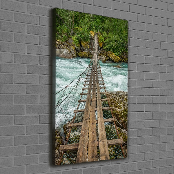 Impresión en lienzo vertical Puente colgante
