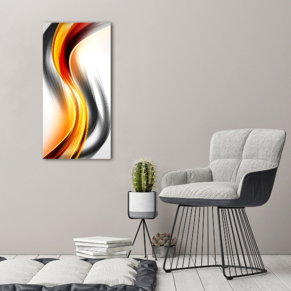 Foto obraz na płótnie pionowy Abstrakcja fale