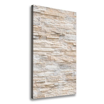 Impresión en lienzo vertical pared de ladrillos