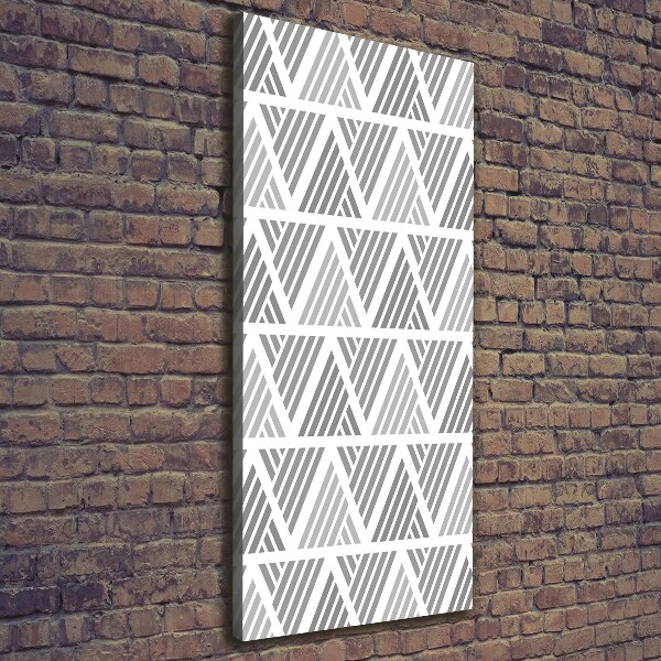 Cuadro canvas decorativo para salón vertical Fondo geométrico