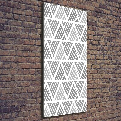Cuadro canvas decorativo para salón vertical Fondo geométrico