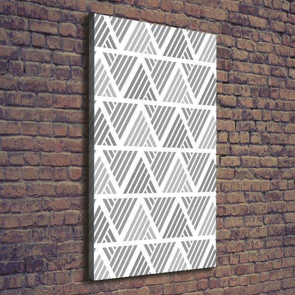 Cuadro canvas decorativo para salón vertical Fondo geométrico