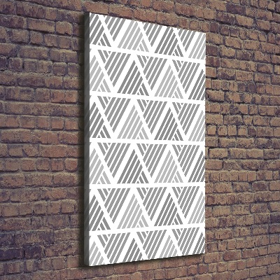 Cuadro canvas decorativo para salón vertical Fondo geométrico