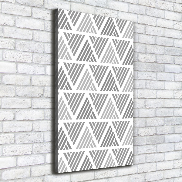 Cuadro canvas decorativo para salón vertical Fondo geométrico