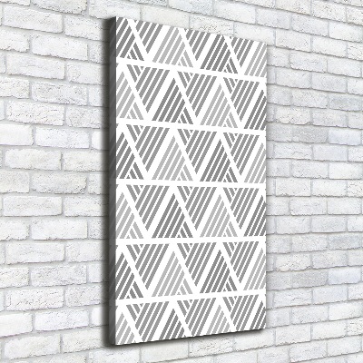 Cuadro canvas decorativo para salón vertical Fondo geométrico