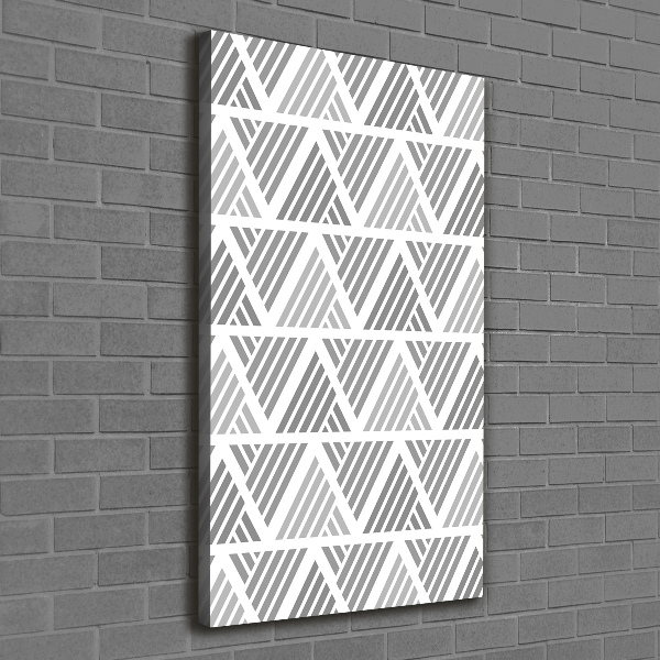 Cuadro canvas decorativo para salón vertical Fondo geométrico
