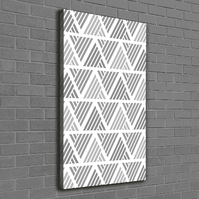 Cuadro canvas decorativo para salón vertical Fondo geométrico