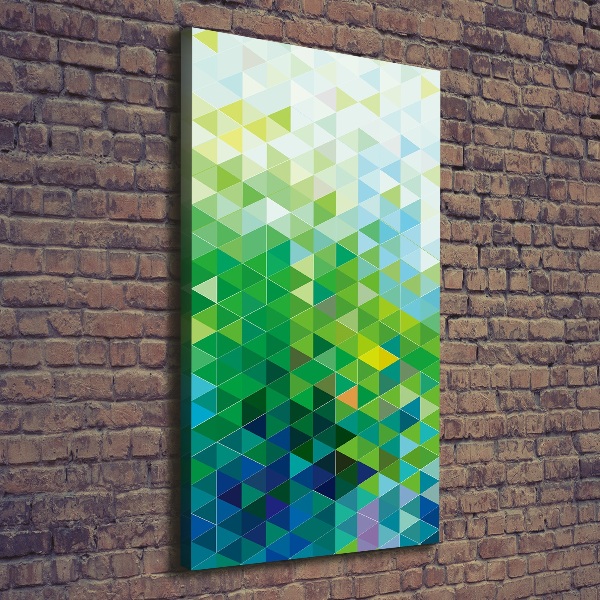 Foto obraz na płótnie pionowy Abstrakcja trójkąty