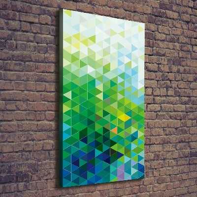 Foto obraz na płótnie pionowy Abstrakcja trójkąty