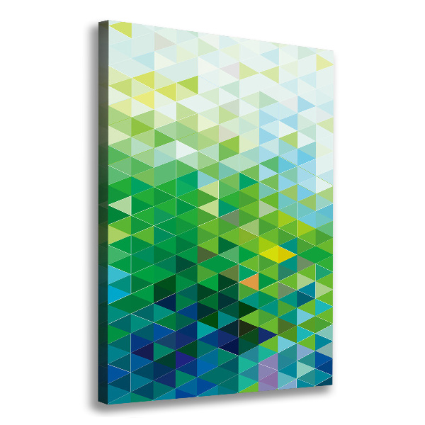 Foto obraz na płótnie pionowy Abstrakcja trójkąty