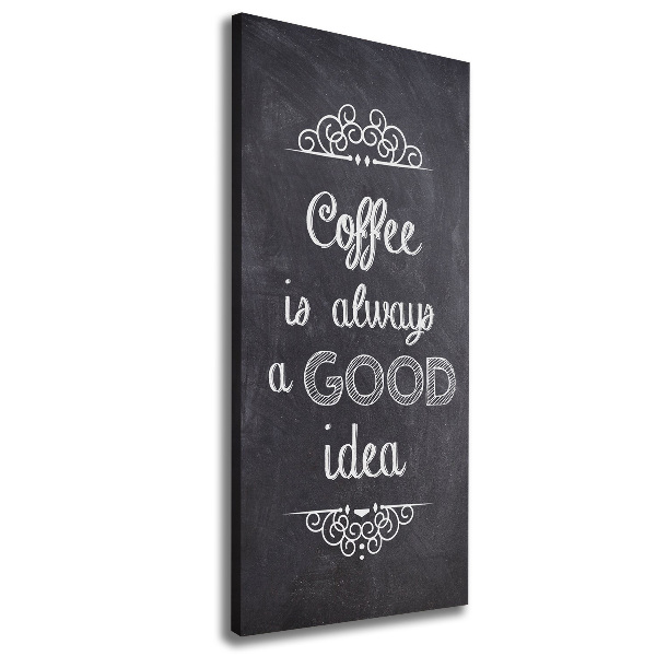 Impresión en lienzo vertical Collage de café