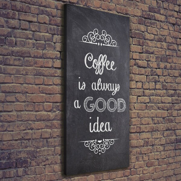 Impresión en lienzo vertical Collage de café