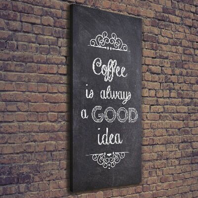 Impresión en lienzo vertical Collage de café