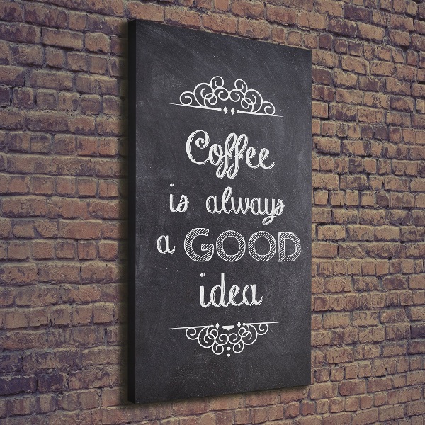 Impresión en lienzo vertical Collage de café