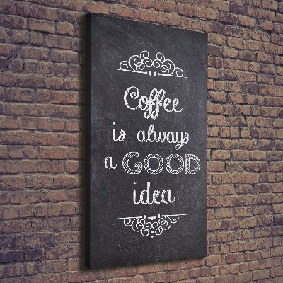 Impresión en lienzo vertical Collage de café