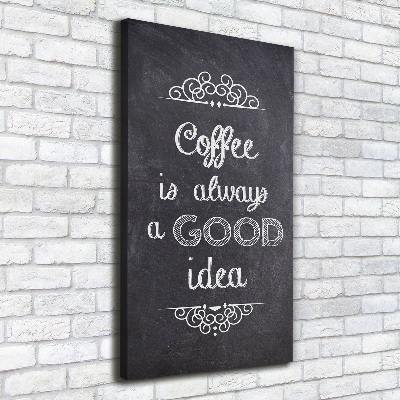 Impresión en lienzo vertical Collage de café