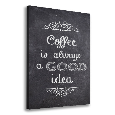 Impresión en lienzo vertical Collage de café