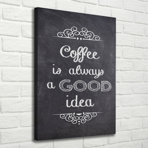 Impresión en lienzo vertical Collage de café