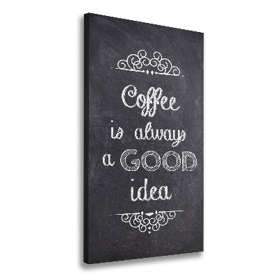 Impresión en lienzo vertical Collage de café