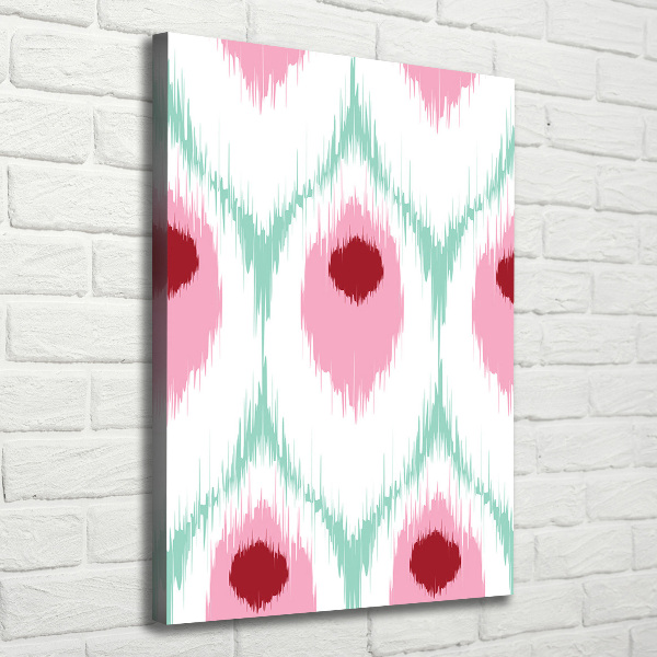 Foto obraz na płótnie do salonu pionowy Pawi wzór