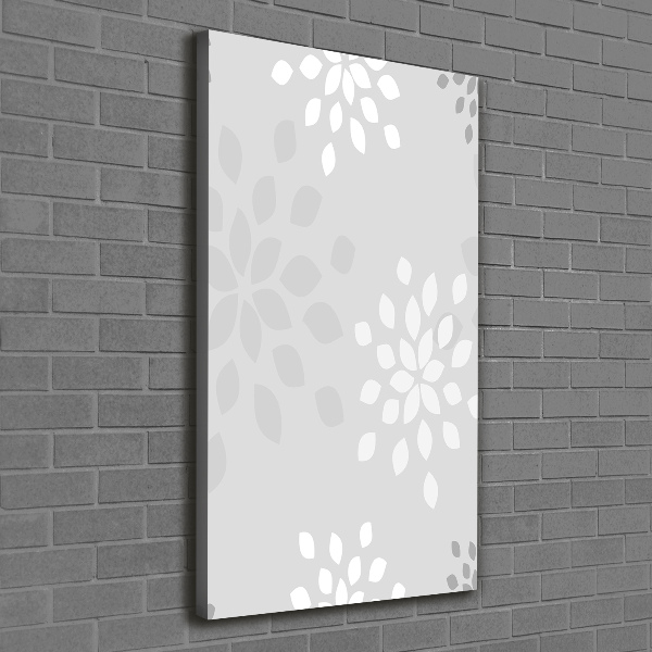 Fotografía en lienzo vertical Patrón floral